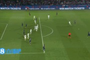 这球帅啊！杜埃世界波扳平比分！巴黎1-1维拉